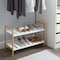 Organize It All Sonora Bamboo  Set  OF 2  - 2 Tier Stackable Shoe Rack  total 4 tiers   - Bamboo / Wood NH-29981 - alternate 7